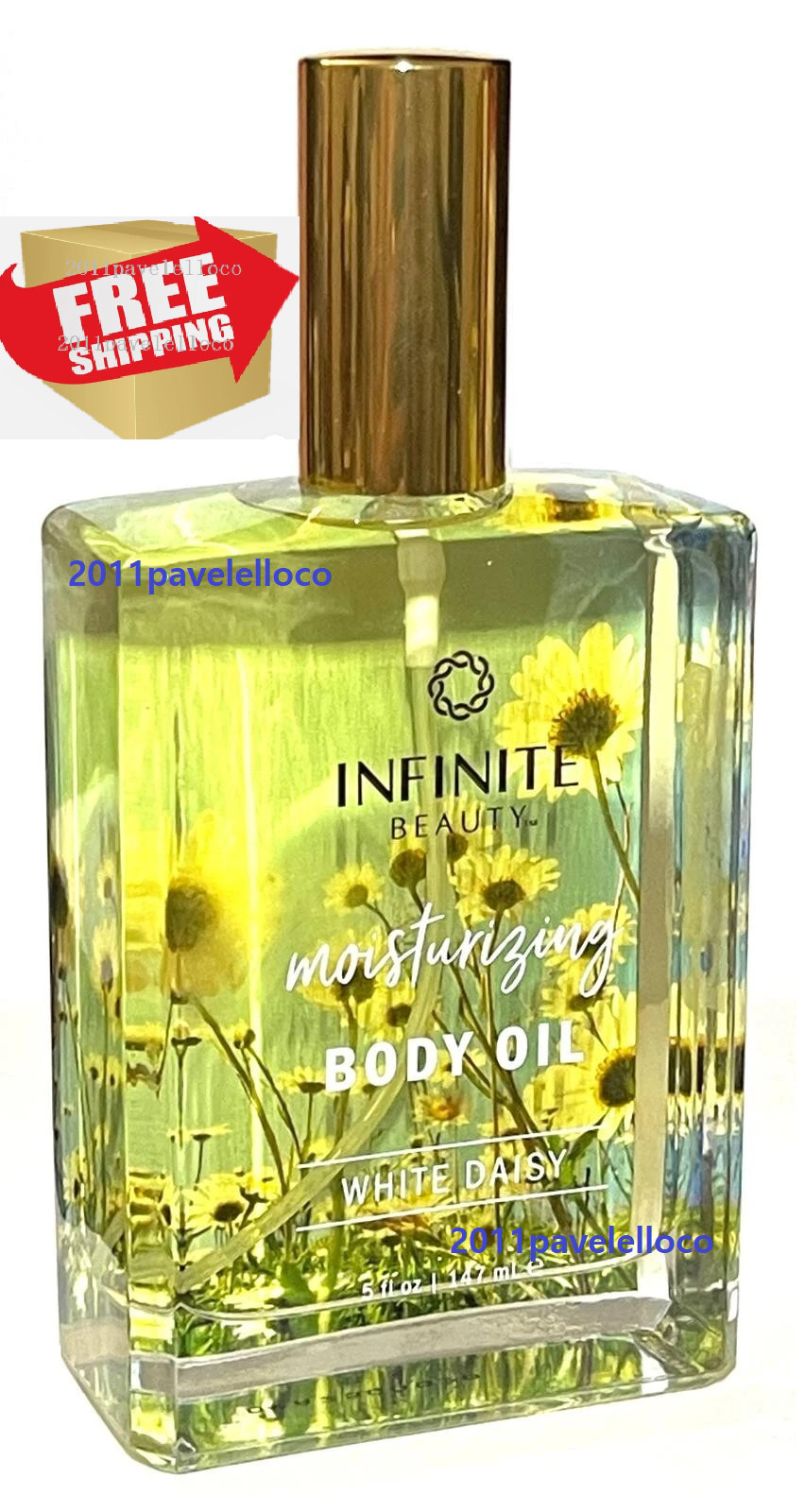 Infinite Beauty Moisturizing Hydrating Body Oil ( White Daisy ) 5 fl New
