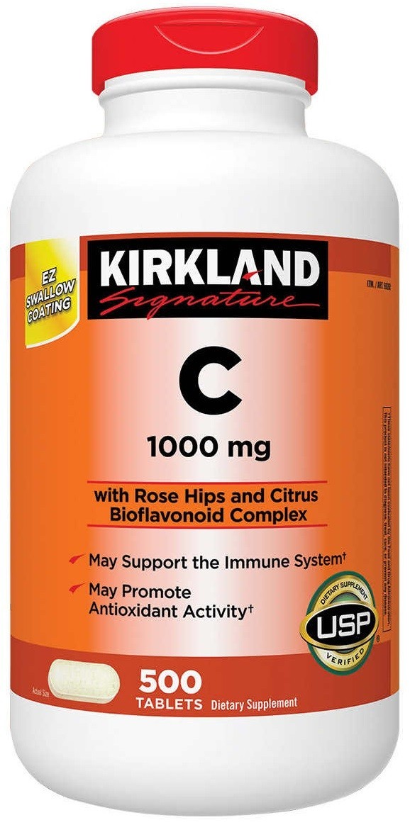 Kirkland Signature Vitamin C 1000mg 500 Tablets EXP 2028