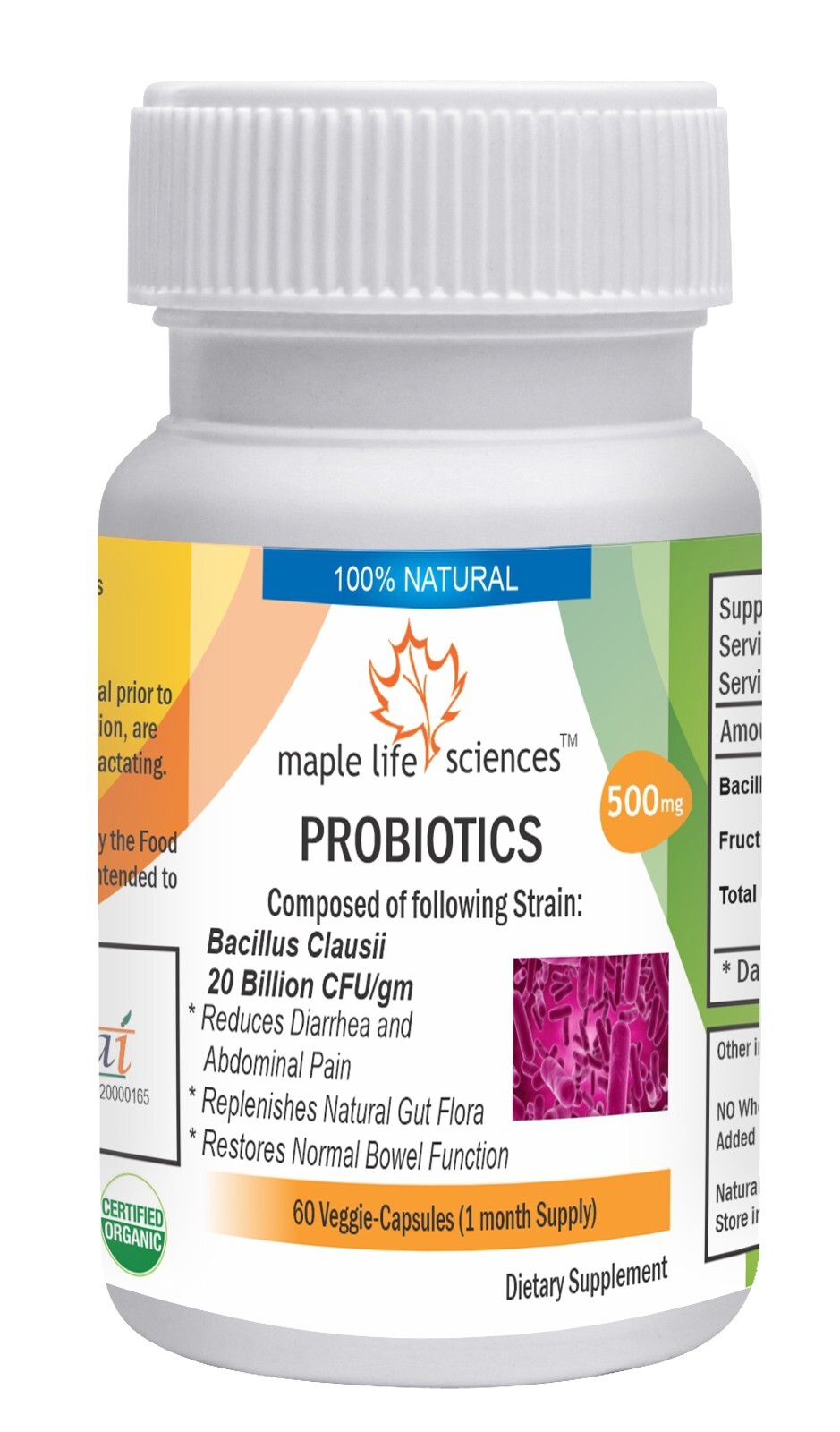 Probiotic blend of Bacillus clausii 20 Billion CFU/GRAM Capsules 33