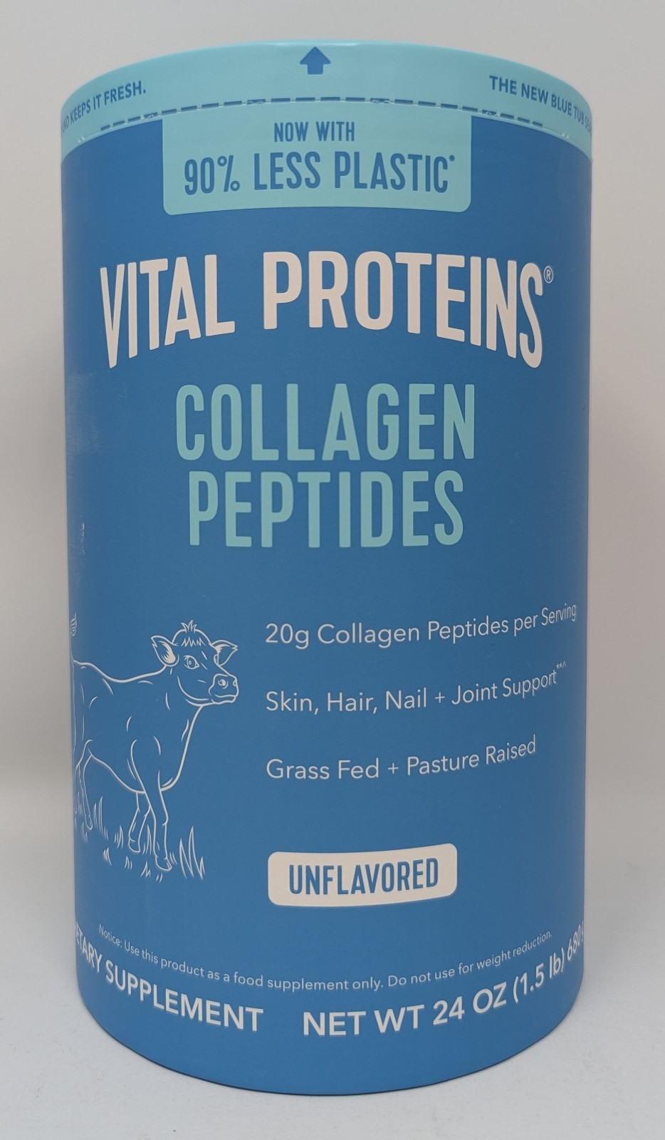 New Sealed Vital Proteins Collagen Peptides Grass Fed Unflavored 24oz (1.5 LBS)