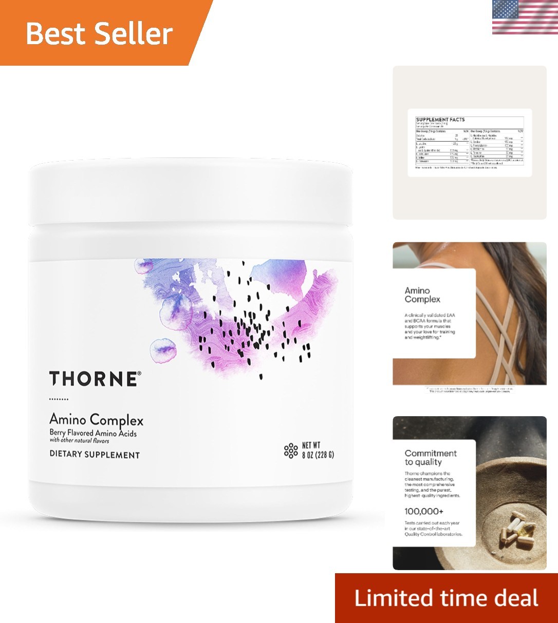 Amino Complex – Clinically-Validated EAA and BCAA Powder for Pre or Post-Work…