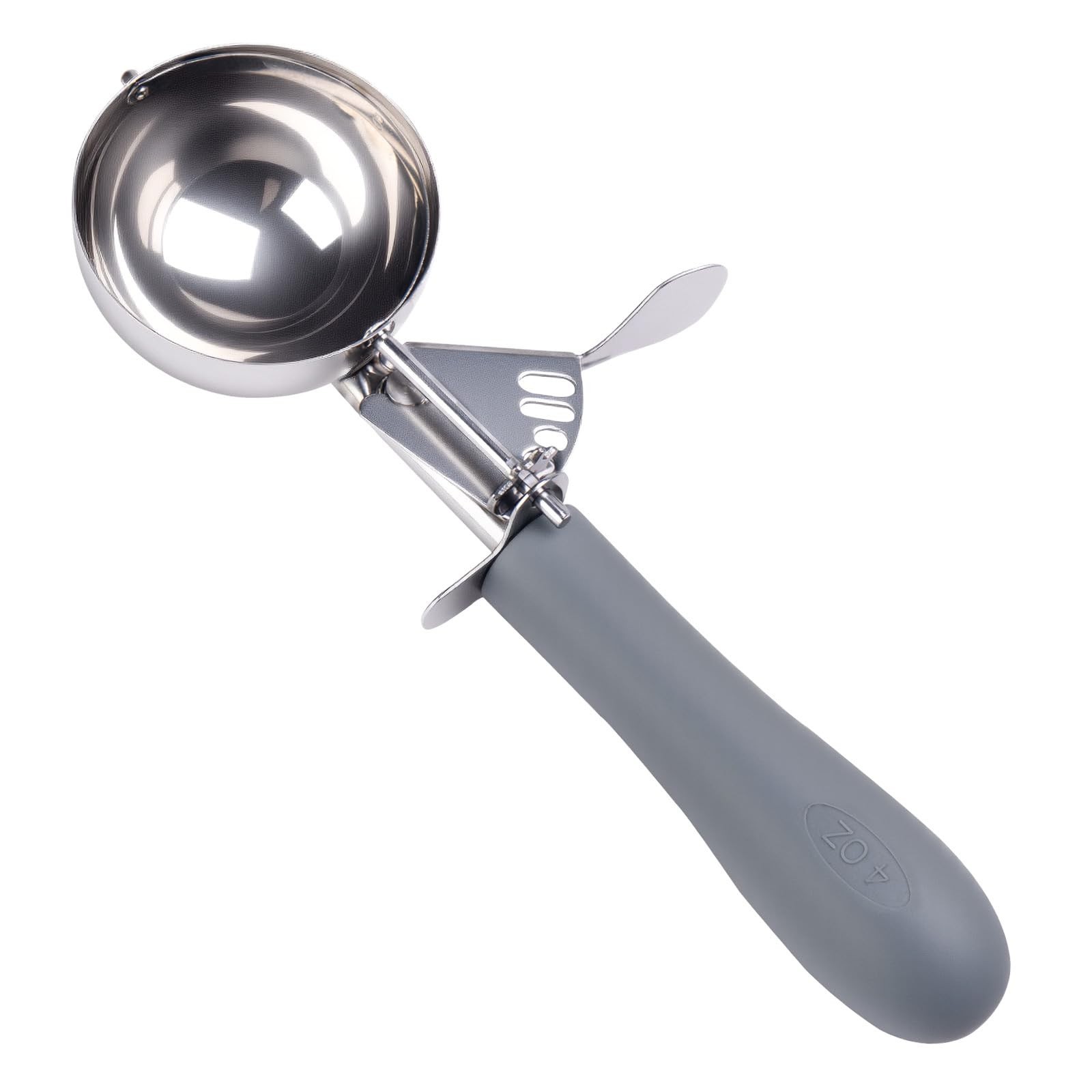 Fayomir 4 OZ Scoop, #8 Disher, Large Ice Cream Scoop with Trigger, Muffin Sco…