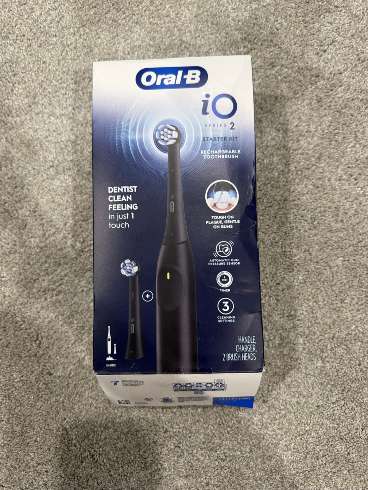 Oral-B iO Series 2 Rechargeable Electric Powered Toothbrush Starter Kit Open Box