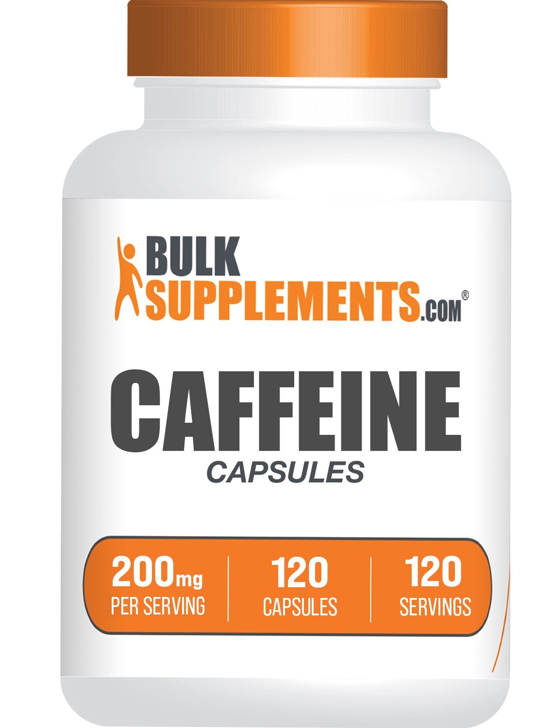 BulkSupplements Caffeine Capsules (200 mg) 120ct – 200mg Per Serving