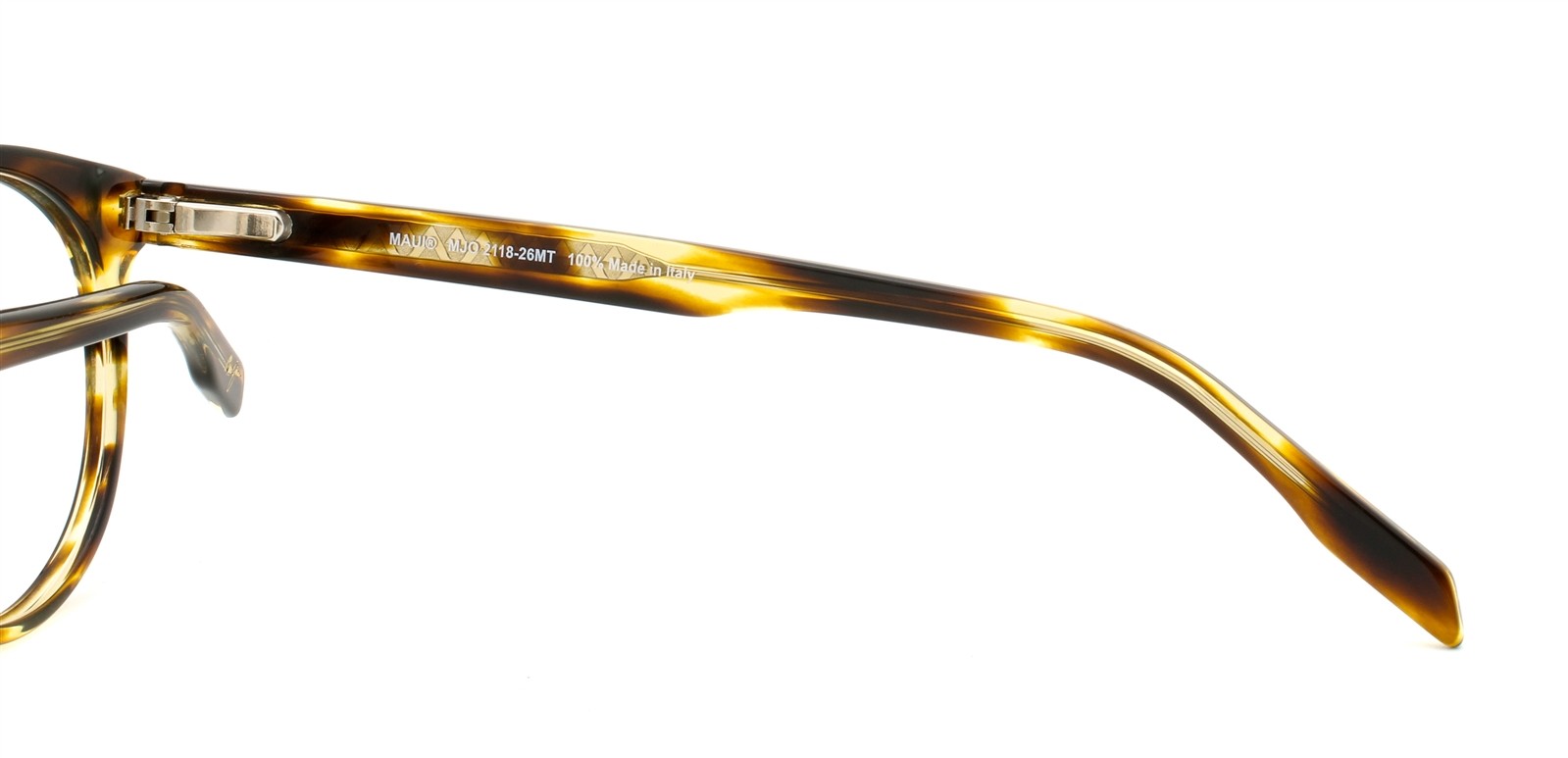 Maui Jim MJO 2118-26MT Eyeglasses Glasses Crystal Brown Havana 49-20-145