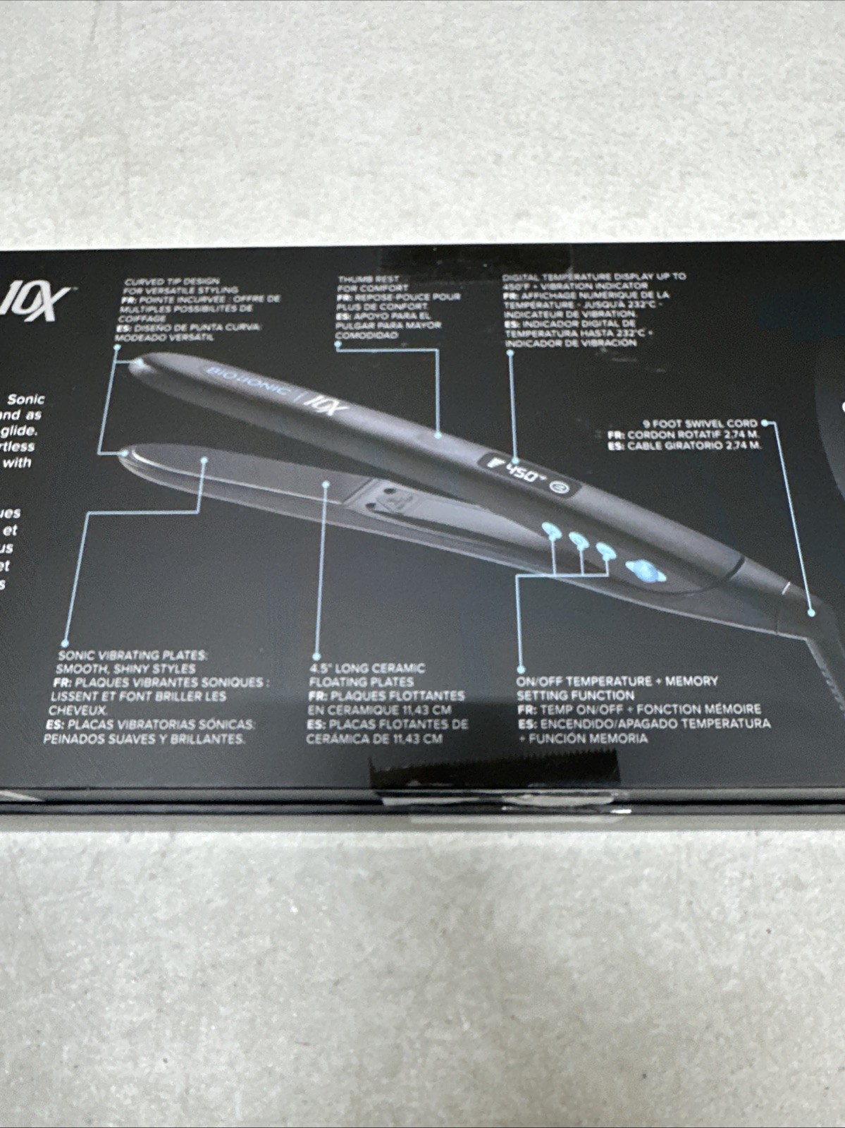 BIO IONIC 10x Pro Styling Iron, 1 Inch 2025 Version Z-10XFI-1.0