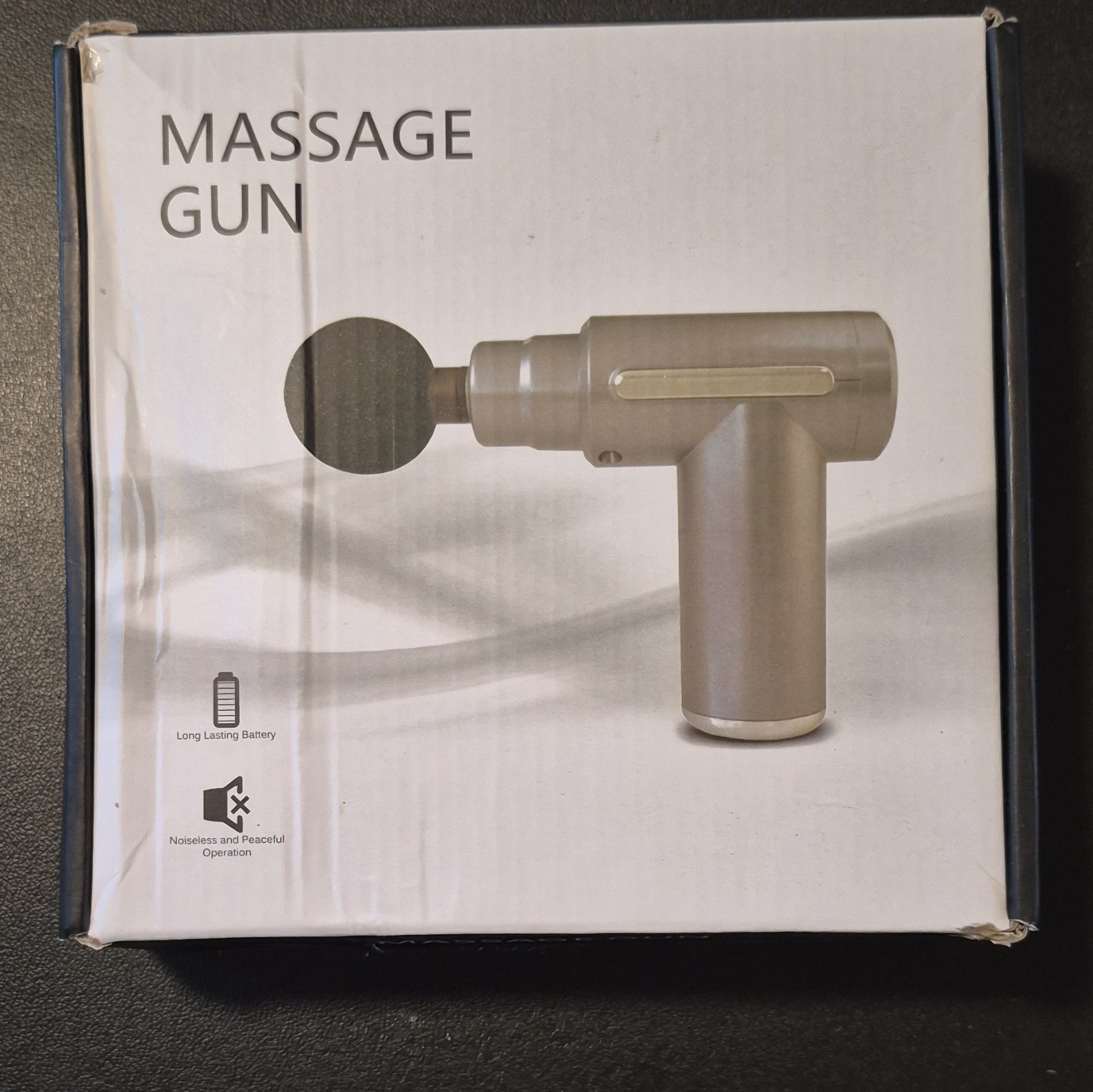 Gold Percussion Massage Gun Full Body Handheld Rechargeable Cordless Battery