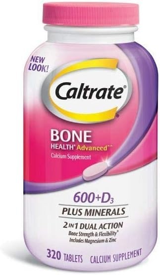 Caltrate 600+D3 Calcium & Vitamin D3 Supplement 320 Ct Tablets EXP 08/2028