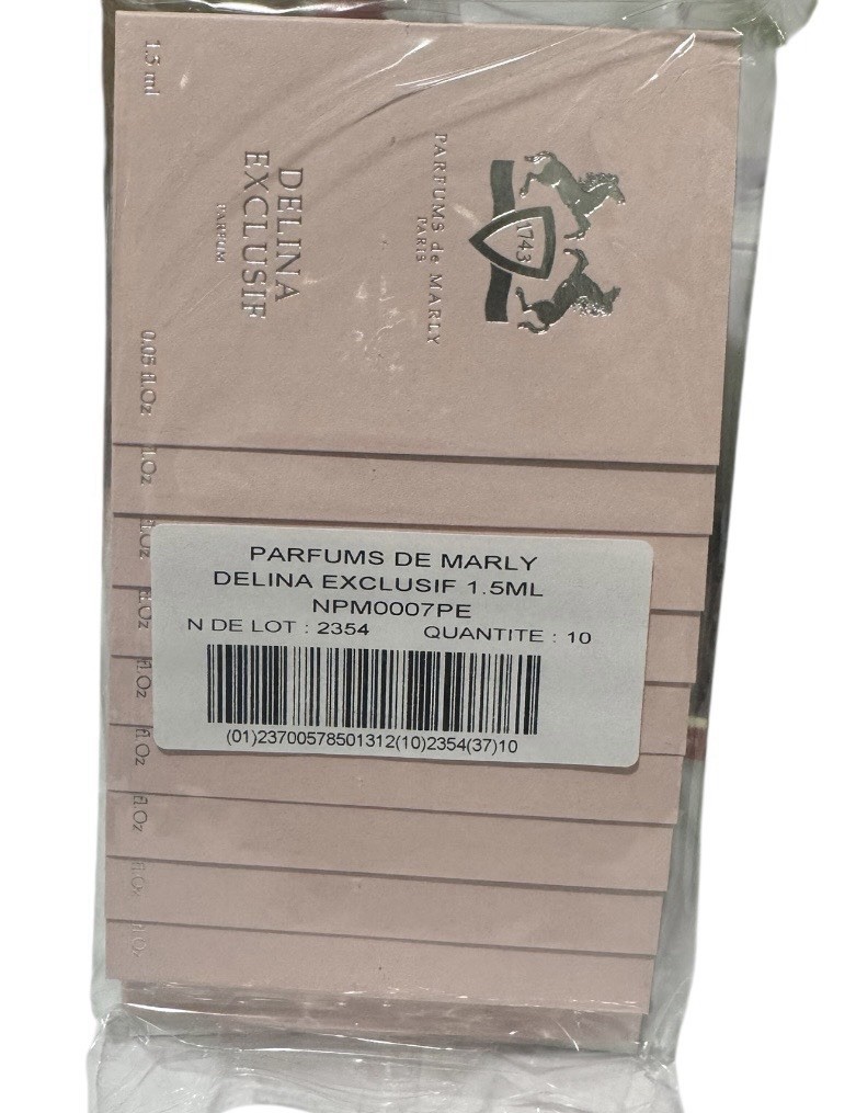 Parfum de Marly Delina Exclusif 1.5 ML Lot Of 10 Piece Sample New Vial Spray EDP