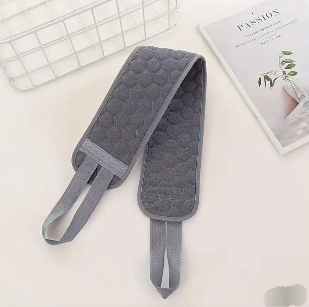 Exfoliating Multicolor Nylon Shower Back Scrubber Strap 32.2in x 3.74in