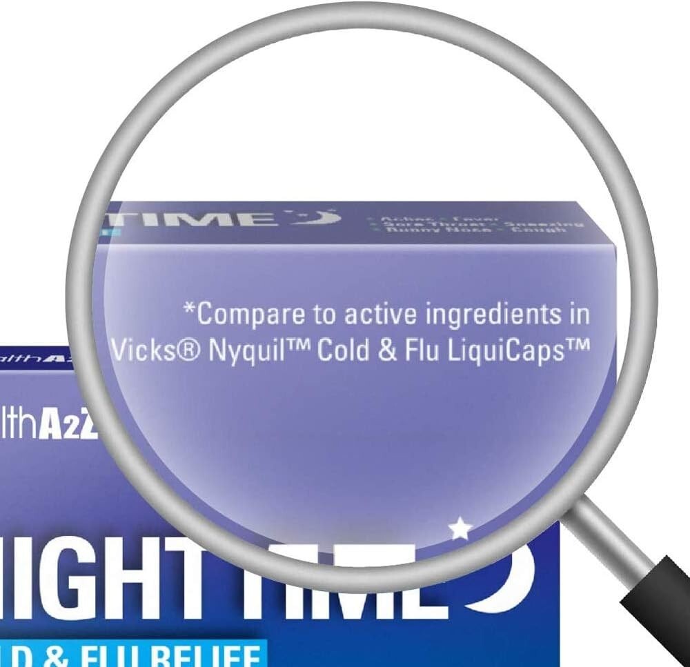 Nighttime | Cold & Flu Medicine | Powerful Multi-Symptom Nighttime Relief 192…