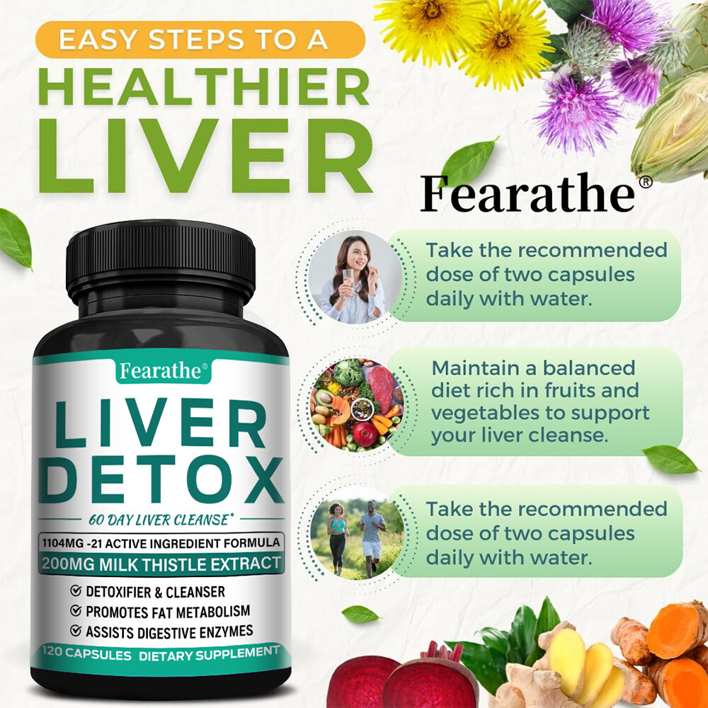 Liver Detoxification – 21 Active Ingredients Promote Fat Metabolism, Cleansing