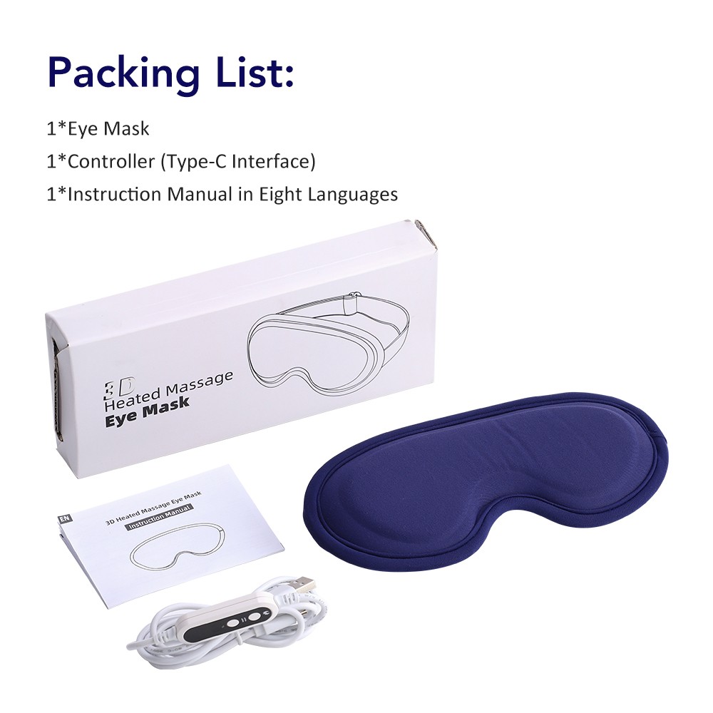 Electric Heated Eye Mask – Warm Compress for Dry Eyes, Blepharitis & Stye Relief