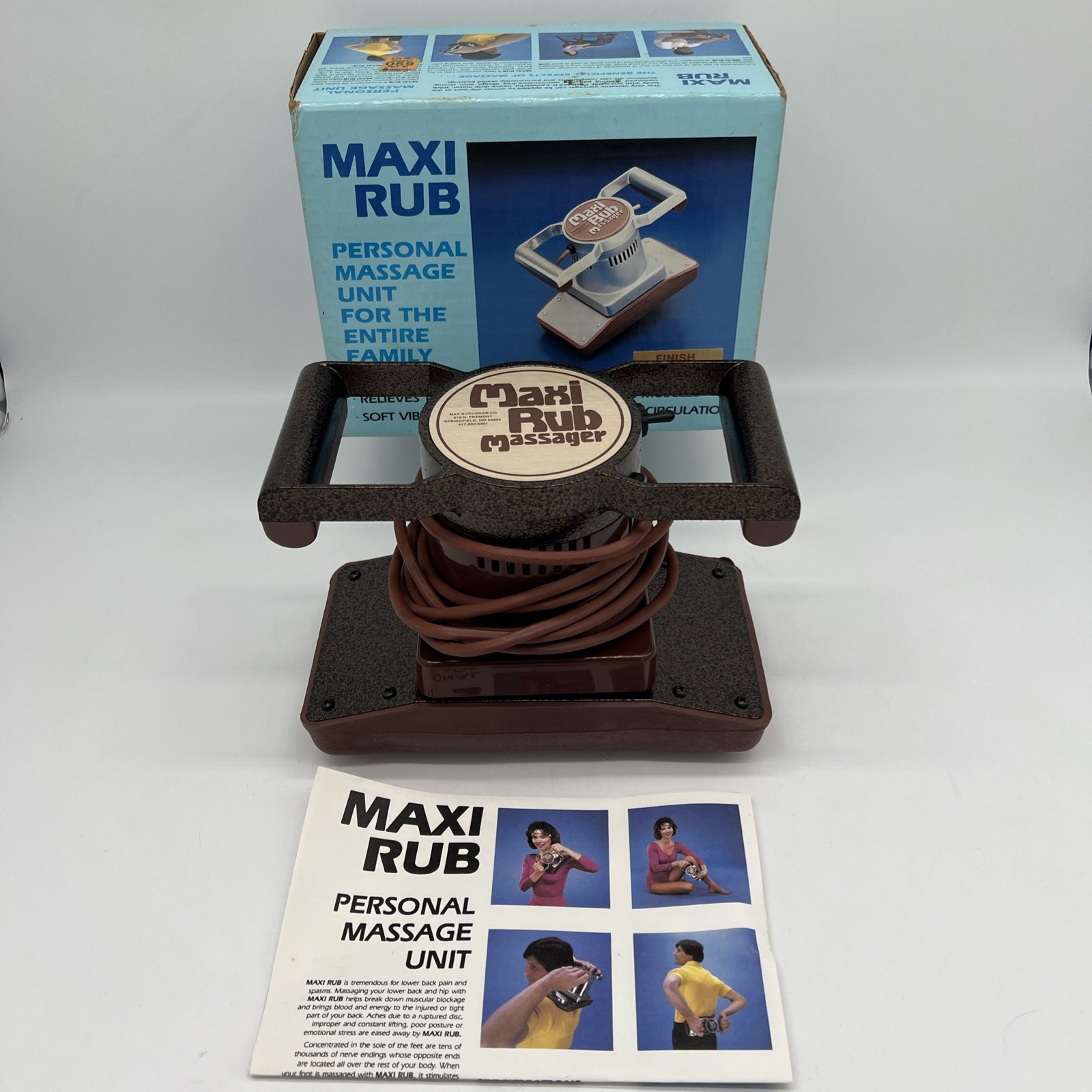 Heavy Duty Professional Chiropractic Padded Massager Full Body EUC Maxi Rub