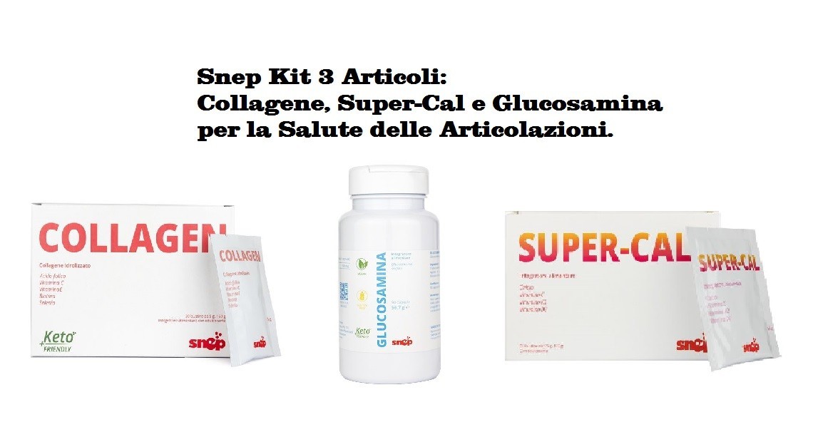 Snep Kit 3 Items. Super-Cal Collagen and Glucosamine Joint Health