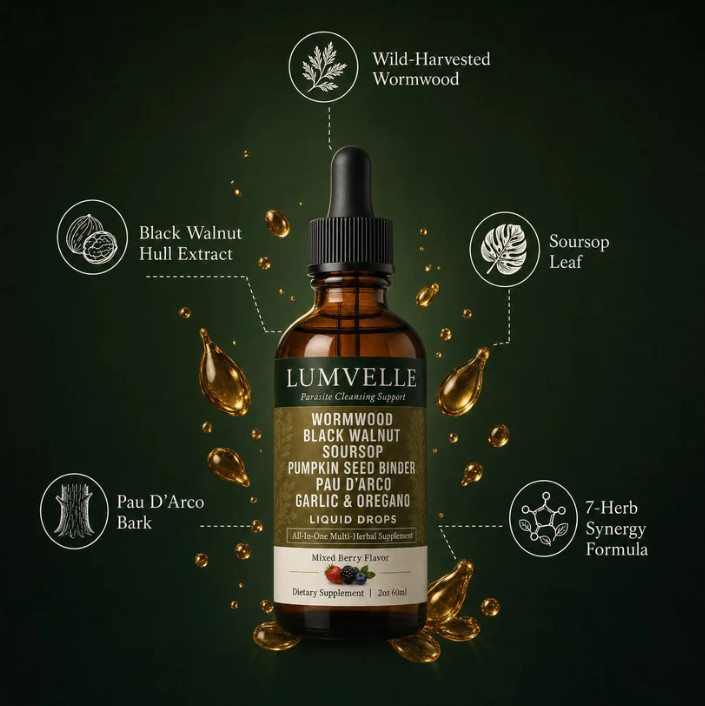 LUMVELLE Wild Harvested Wormwood Herbal Liquid Botanical Supplement Drops 1-5pcs