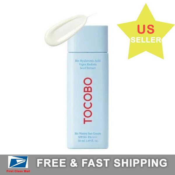 TOCOBO Bio Watery Sun Cream, SPF 50+, PA ++++, 50ml / 1.69fl oz. [US CA Seller]