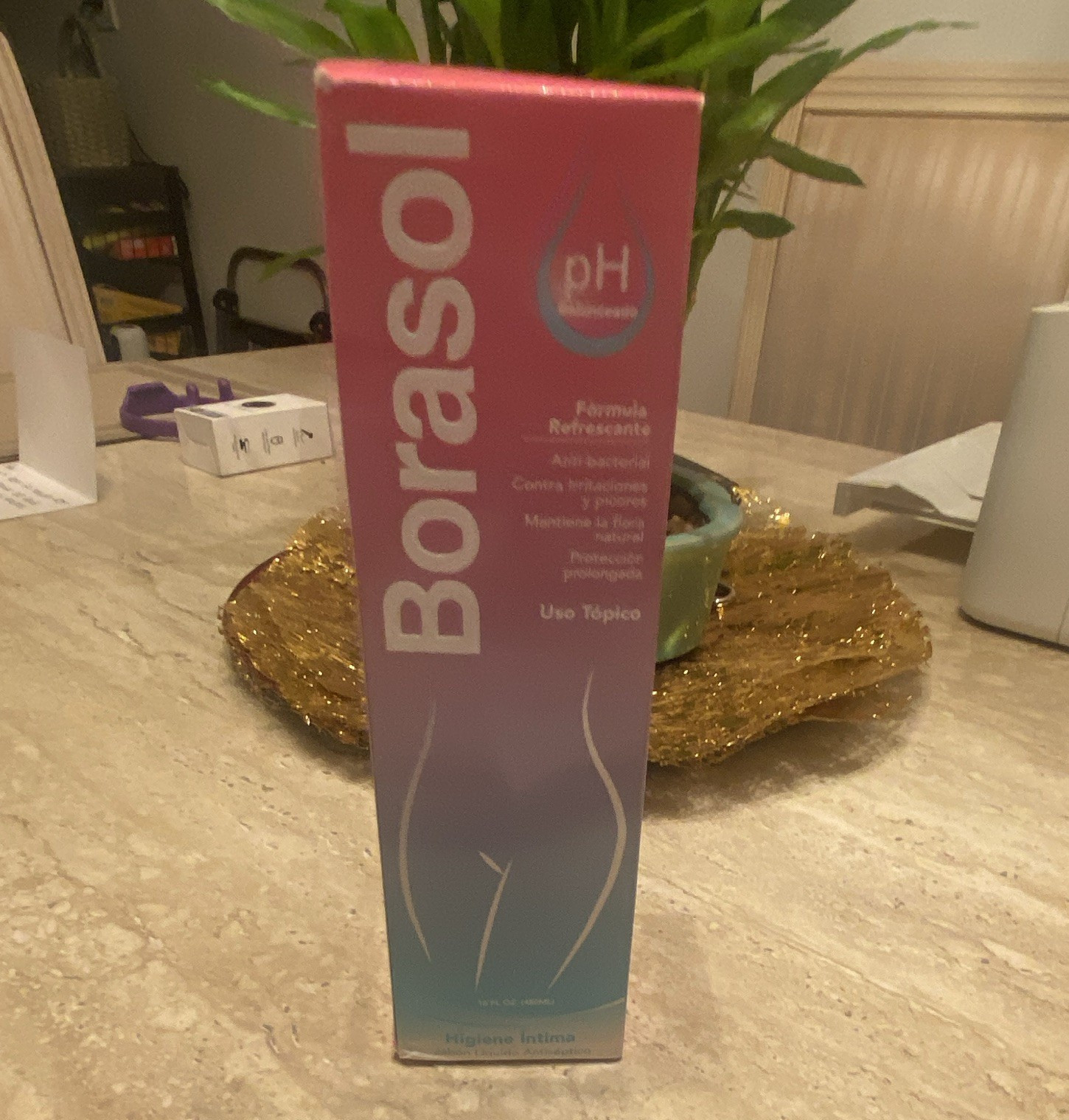 Borasol pH Balanced Antibacterial Feminine Wash Boric Acid 16 fl oz Exp 05/28