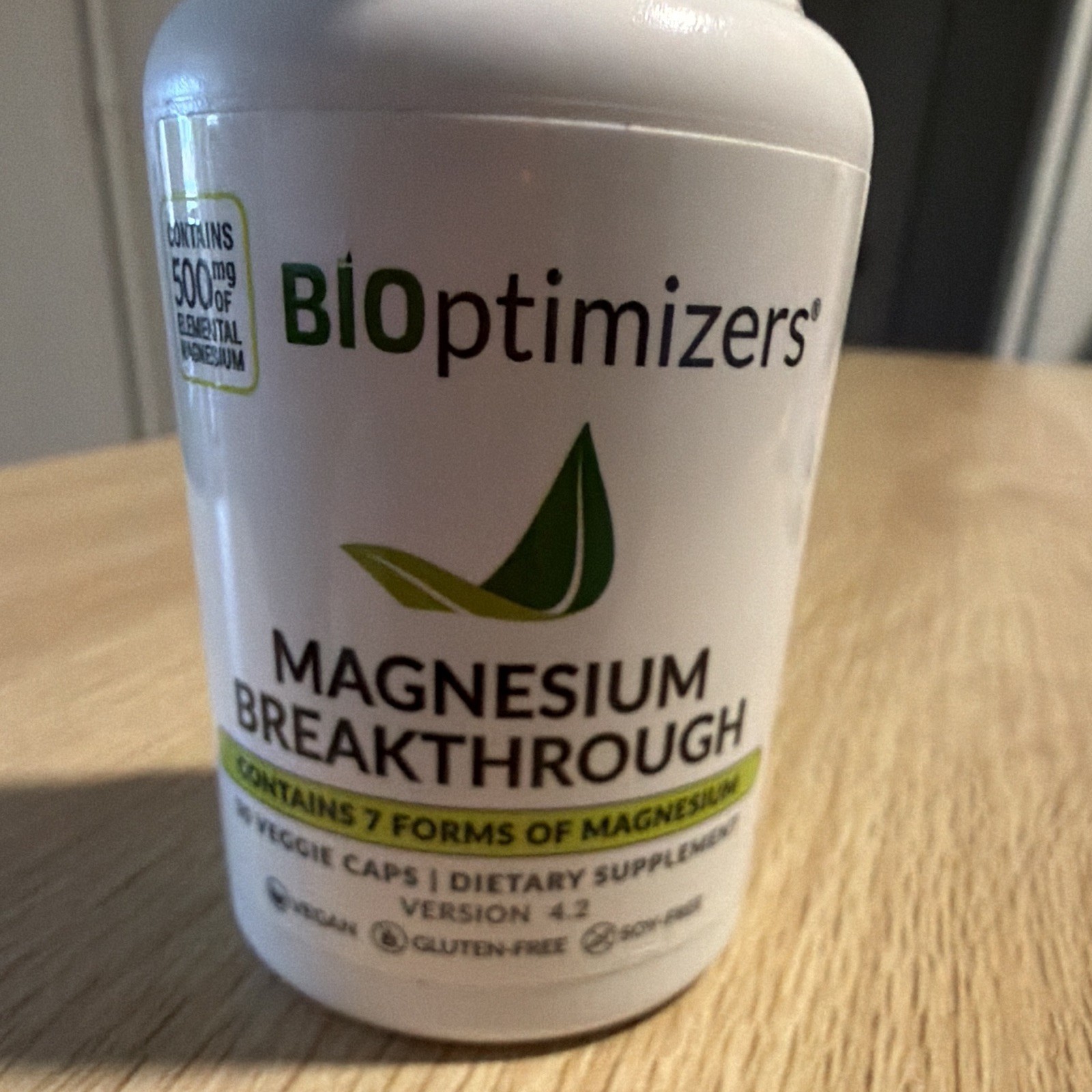 BioOptimizers Magnesium Breakthrough 500 mg Capsules 30 ct, Gluten-Free