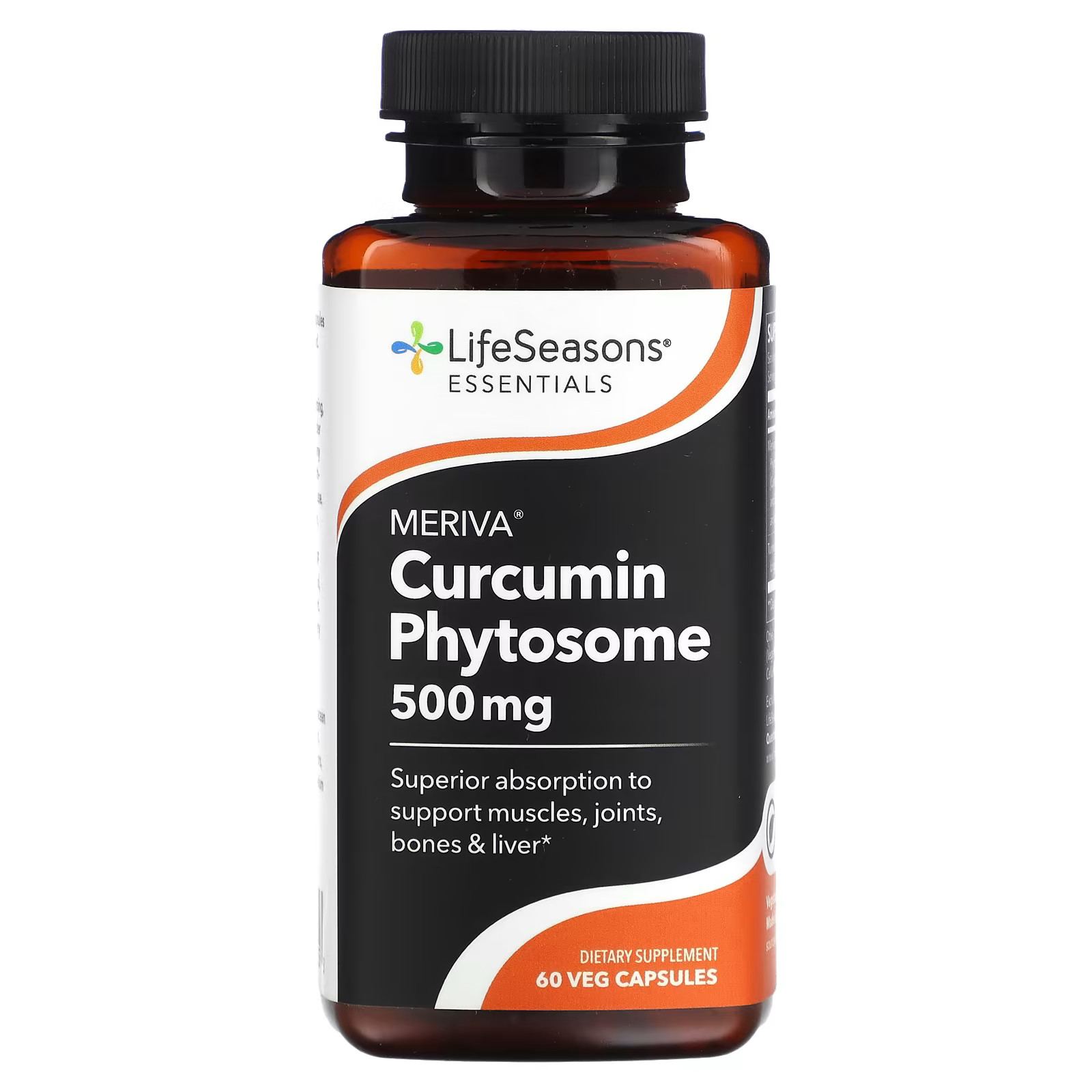 2 X LifeSeasons, Meriva Curcumin Phytosome, 250 mg, 60 Veg Capsules