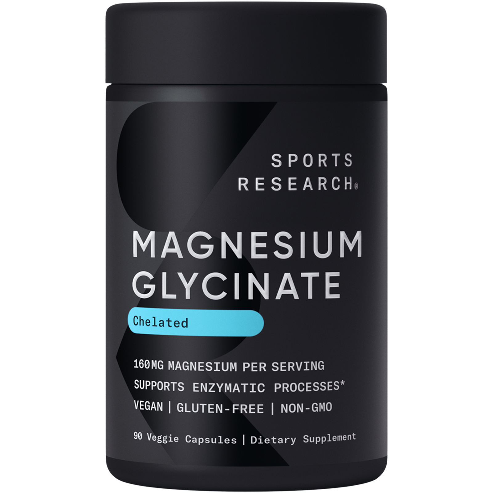 Magnesium Glycinate 160mg (90 veggie capsules)