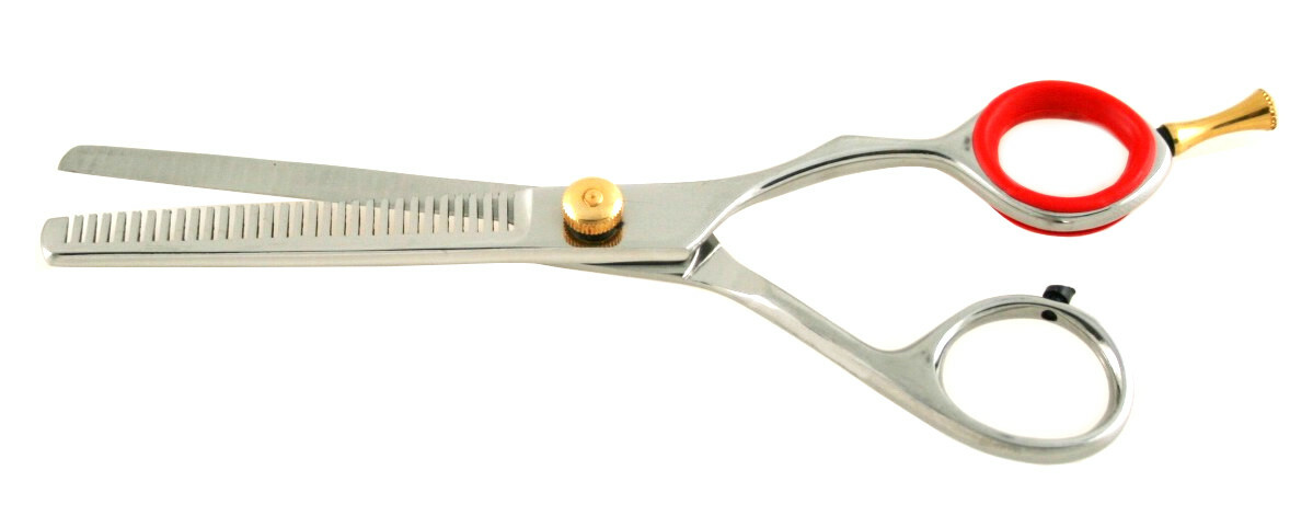 Thinning Scissors Single Comb 6inch Adjustable Knob TIPTOP Hair Trimming Shears
