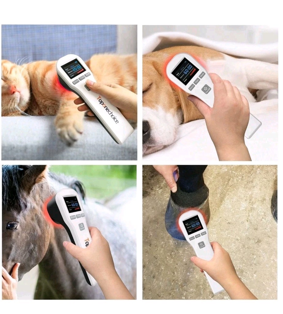 Toponechoice Red Light Therapy Device, 4x808nm+16x650nm Treatment *Open Box*