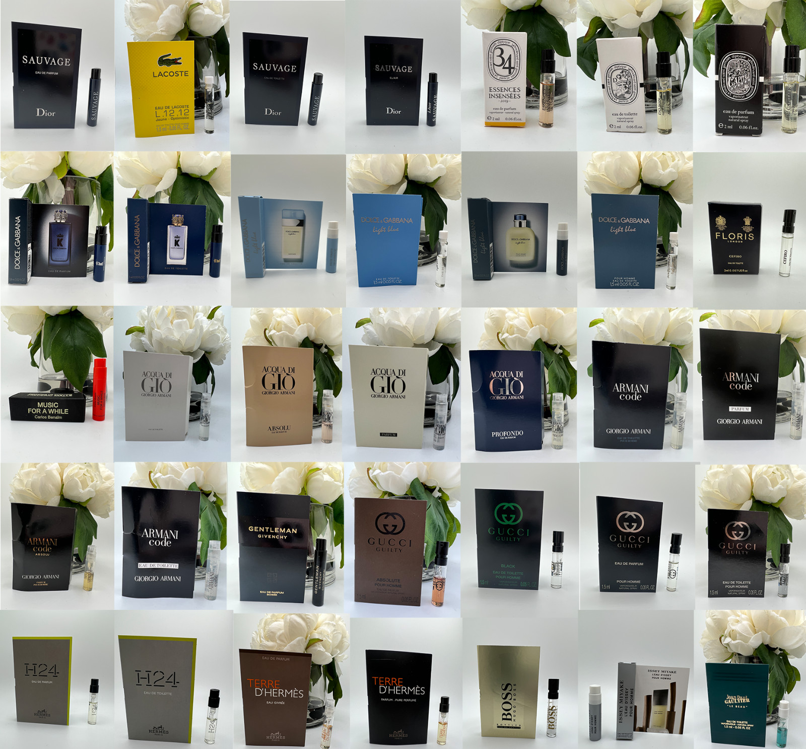 Men Perfume Cologne Sample Vials – Choose Scent & Combined Shipping & Discount
