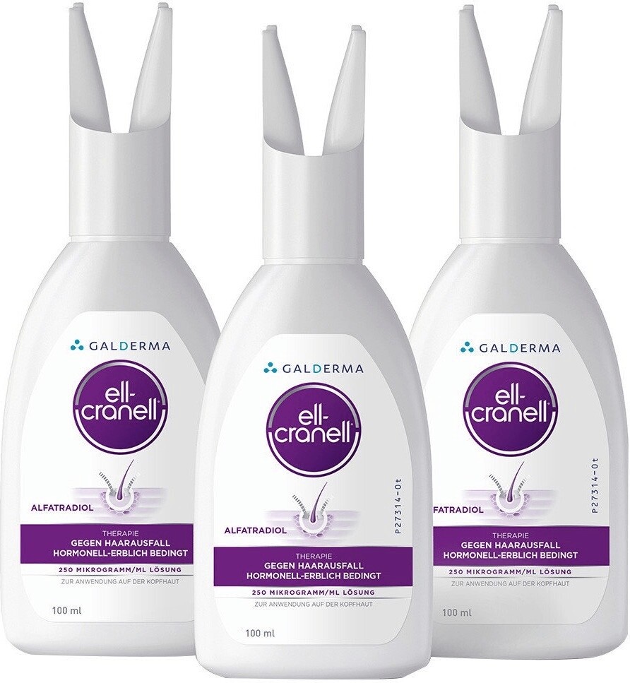 NEW 3×100 ml Ell-Cranell GERMANY 250 mg Loss Prevention Hair Growth 12/2026 DHL