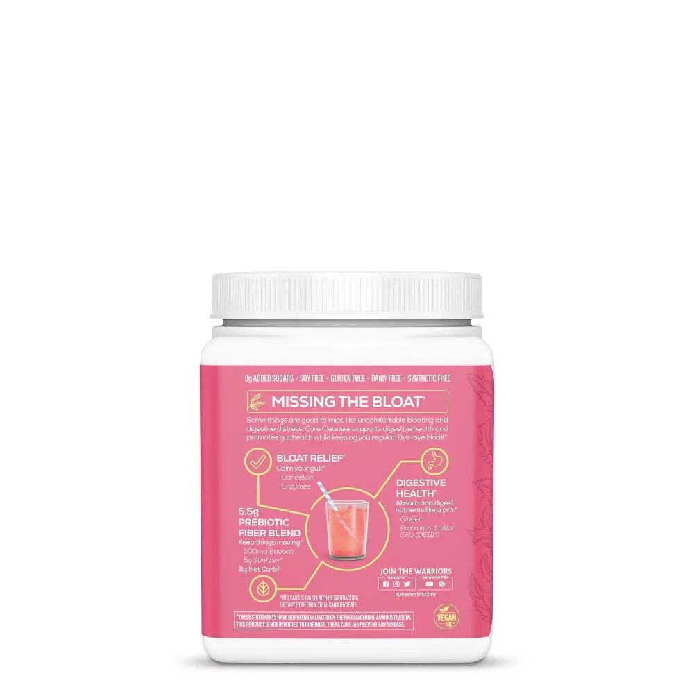 Sunwarrior Shape Core Cleanser Strawberry Cooler, 270 Grams