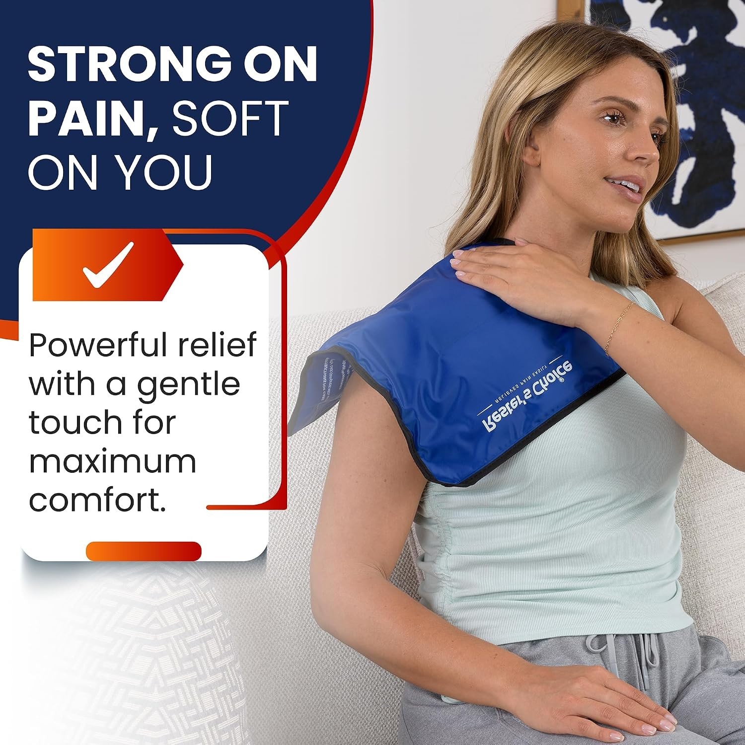 Durable Reusable Flexible Ice Pack – 11″x14.5″ for Sore Muscles and Swelling
