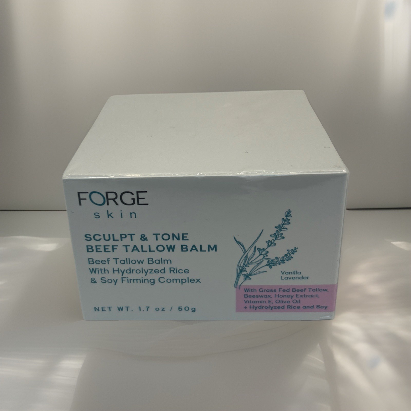 Forge Skin Sculpt & Tone Beef Tallow Balm Vanilla Lavender 1.7 oz Sealed