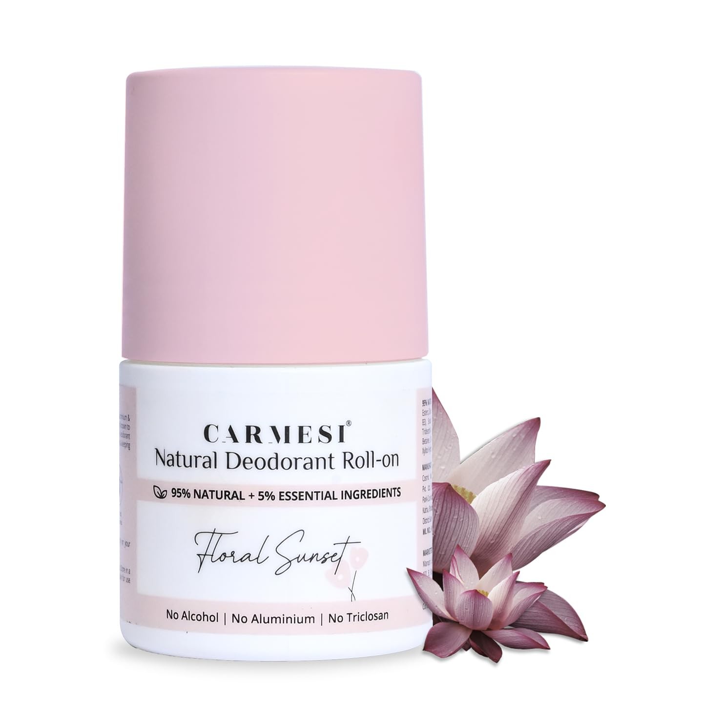 Underarm Roll On Natural Floral Sunset Carmesi 50ml 1.69 fl oz