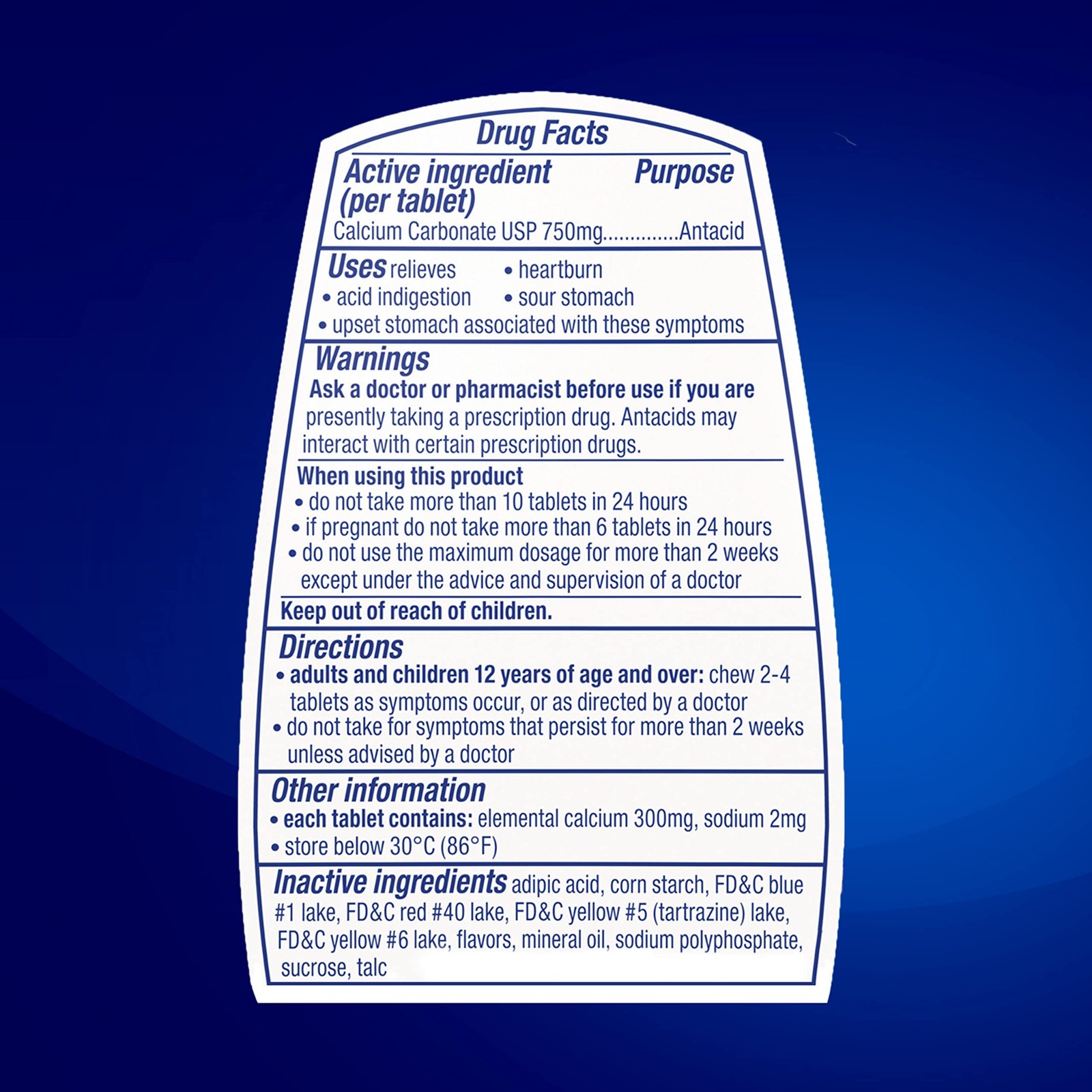 TUMS Extra Strength Antacid Tablets for Chewable 96 Count (Pack of 1)