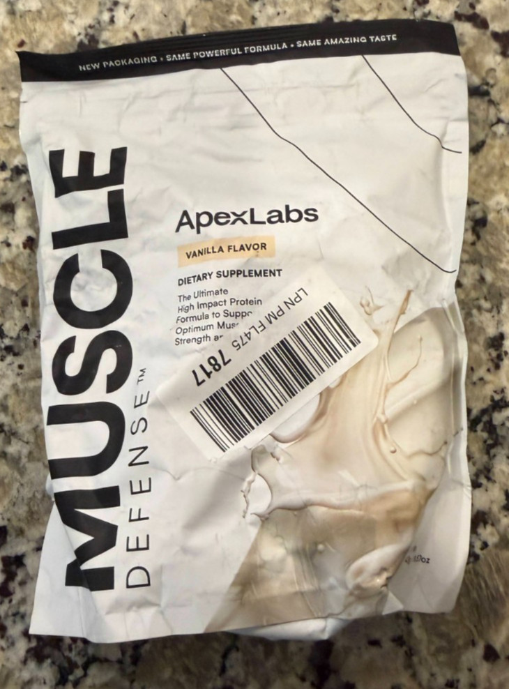 Apex Labs Muscle Defense Vanilla Protein Shake 15 Servings New Sealed! Exp 11/2