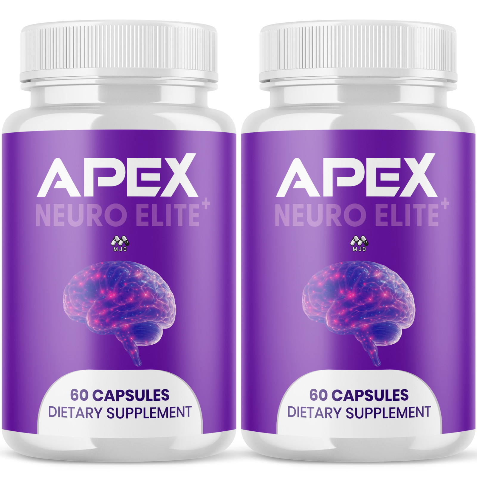 (2 Pack) Apex Neuro Elite Advanced Brain Health Support Supplement 120 Capsules