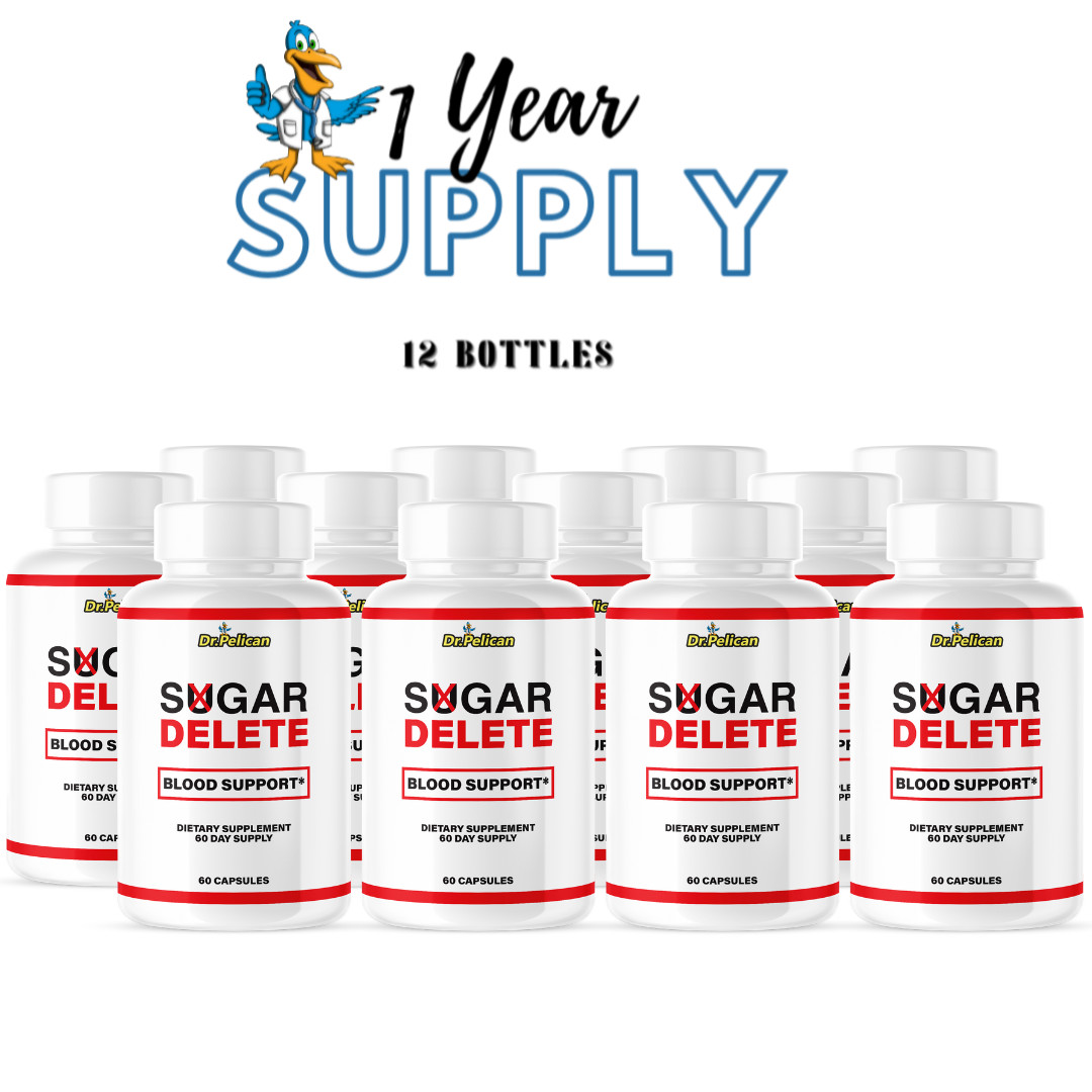 Sugar Delete- Blood Support- 12 Bottles- 720 Capsules