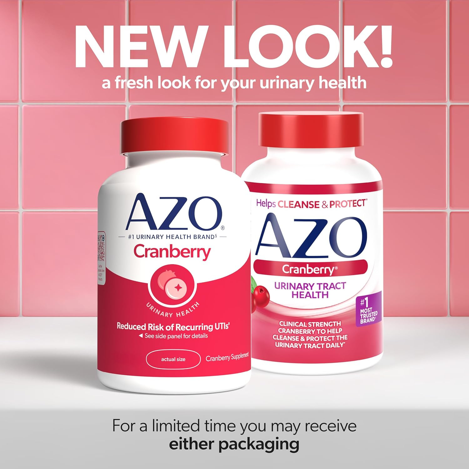 AZO Cranberry Supplement, Made with Concentrated Whole Fruit Cranberry Powder to