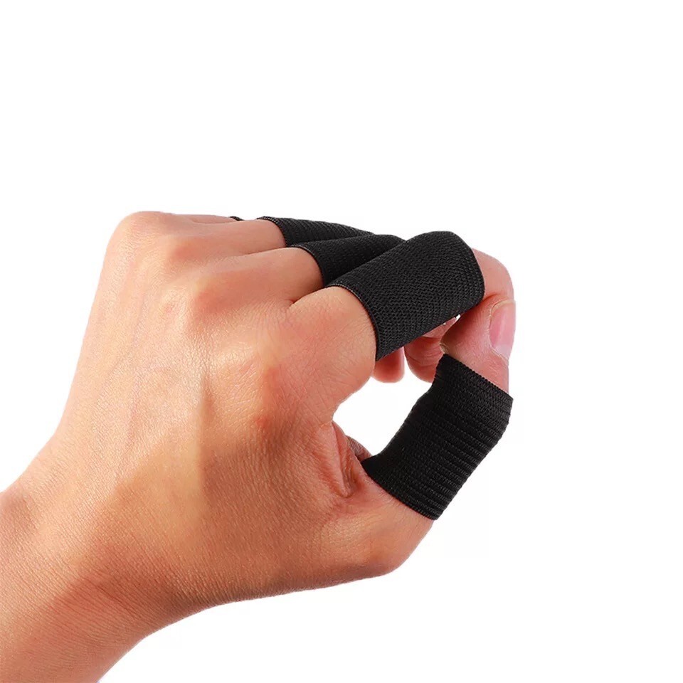 10pcs Finger Compression Sleeves Protector Support Pain Management Elastic Fiber