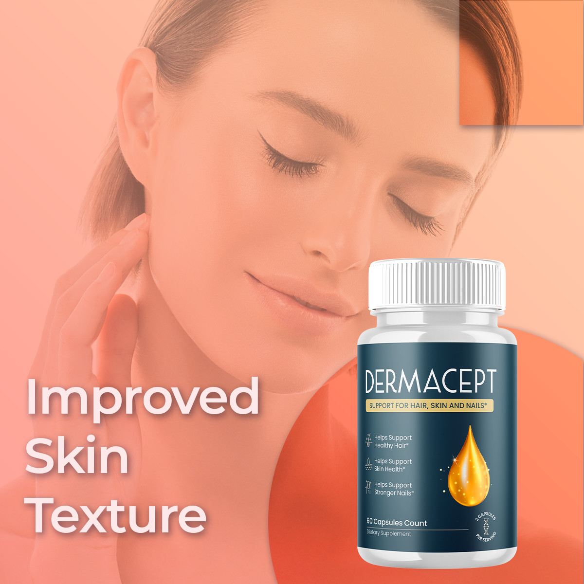 (5 Pack) Dermacept Advanced Formula Skin Health Derma Cept Pills 300 Capsules