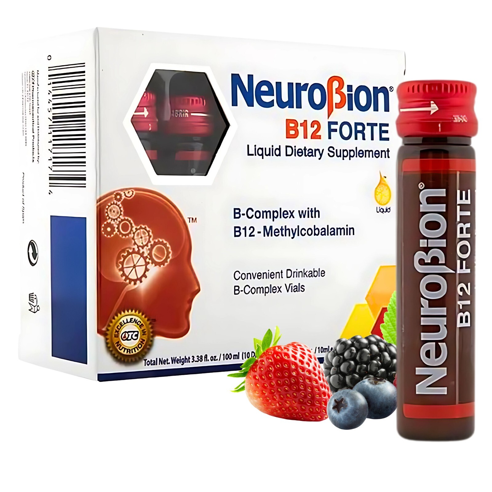 NEUROBION – B12 FORTE – LIQUID DIETARY SUPPLEMENT – 10 VIALS
