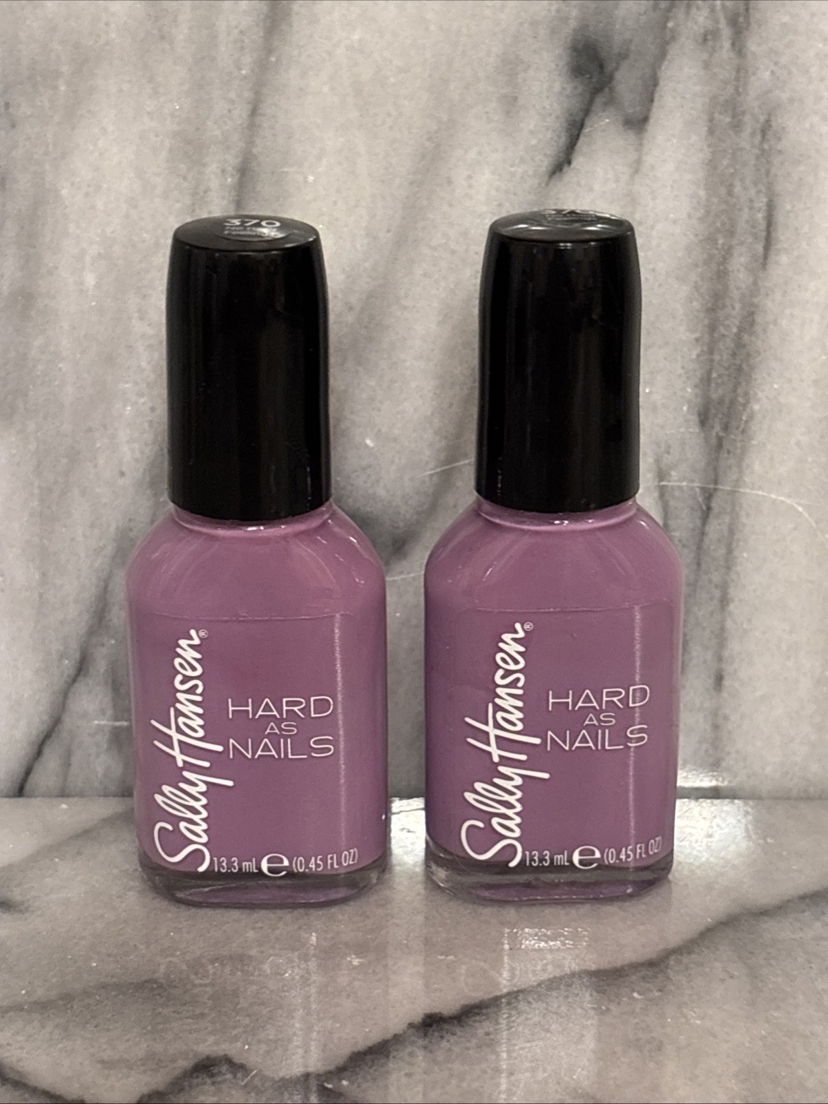 2X Sally Hansen Nail Polish Hard As Nails Nail Polish #370 No Hard Feelings