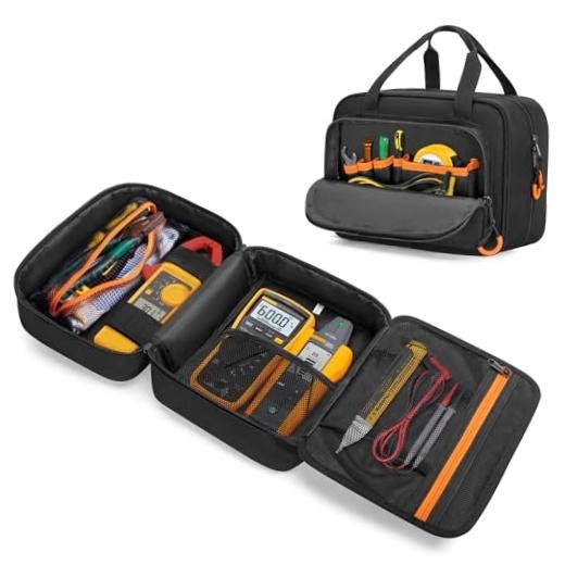 Carrying Bag Compatible with Fluke Digital Multimeter/325 Clamp Multimeter,