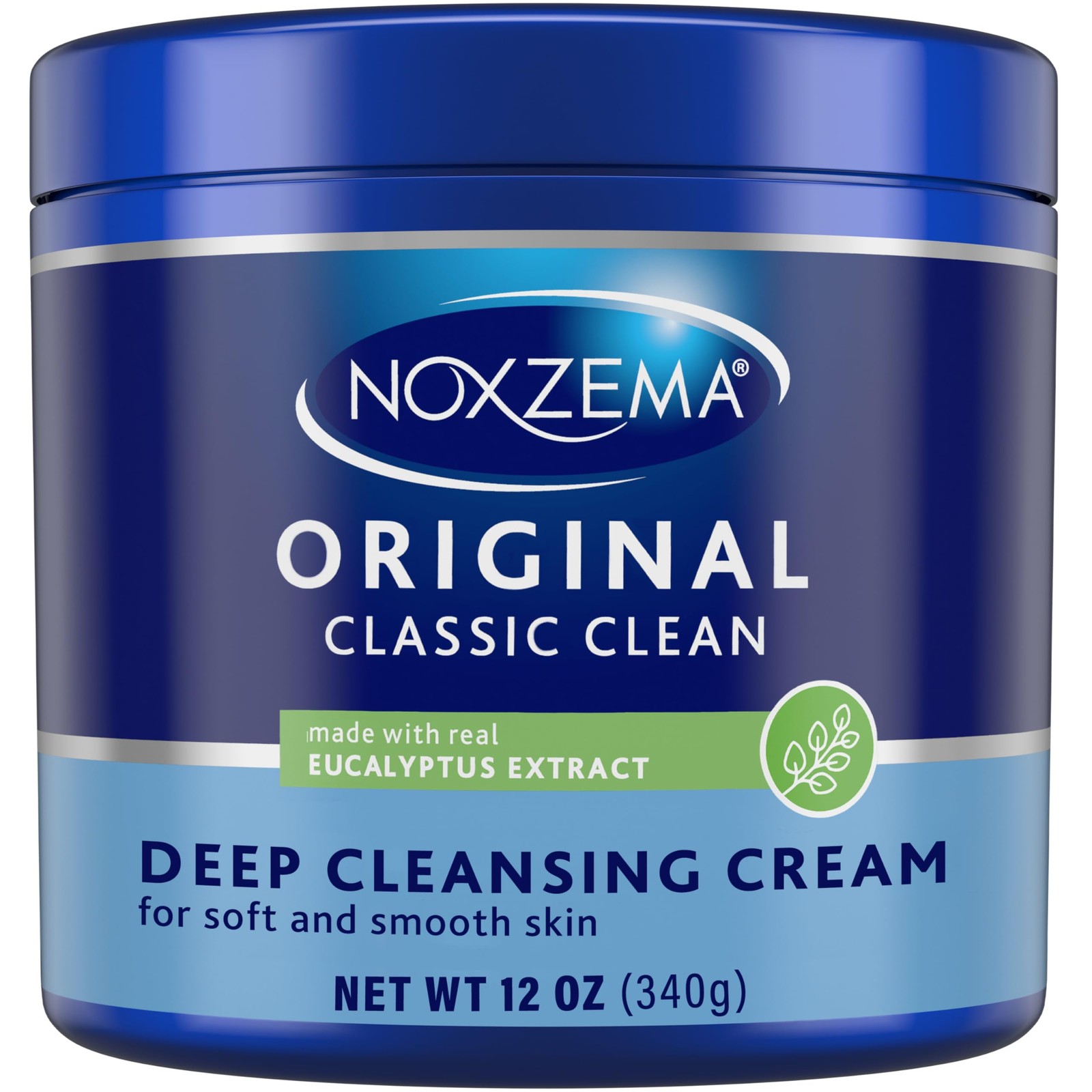 Noxzema Classic Clean Original Deep Cleansing Cream, Refreshing Face Wash 12oz