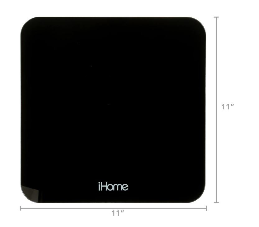 Digital Battery Powered Bathroom Scale 397 lbs, Black