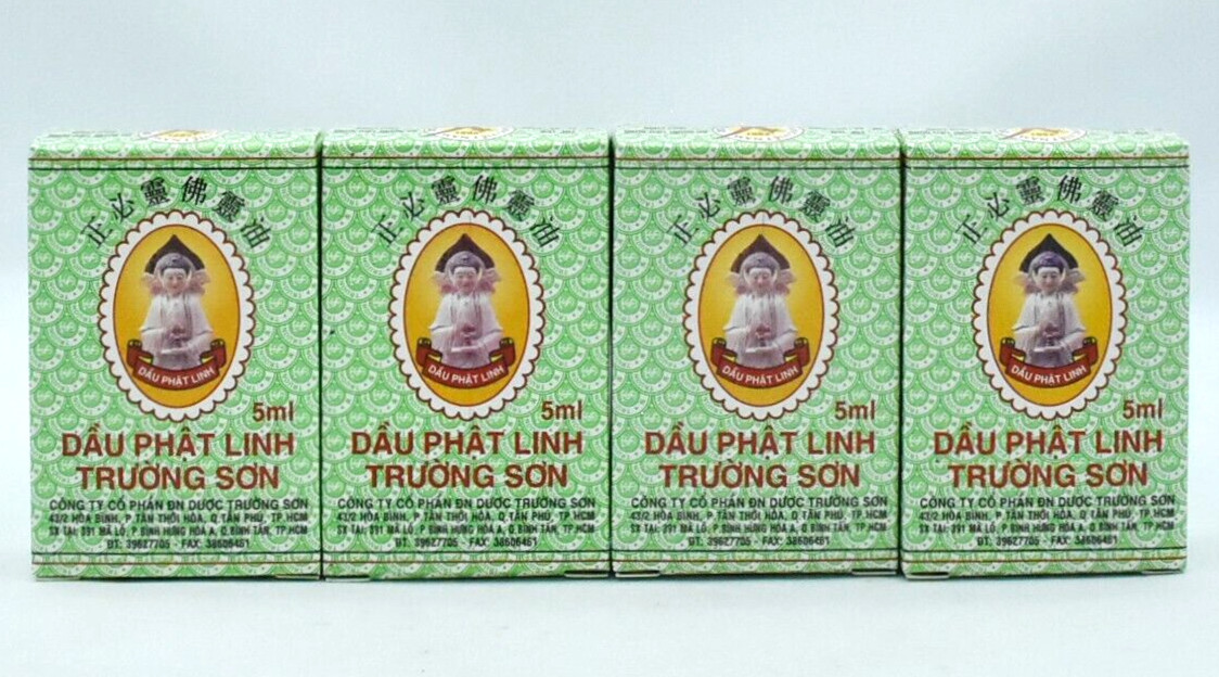 Dau Phat Linh Truong Son, Headache and Fever, 5ml X 4 Pack] *NIB*