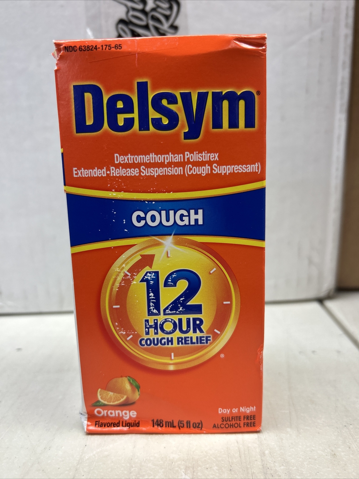 Delsym Adult 12 Hour Cough Relief Orange 5 oz