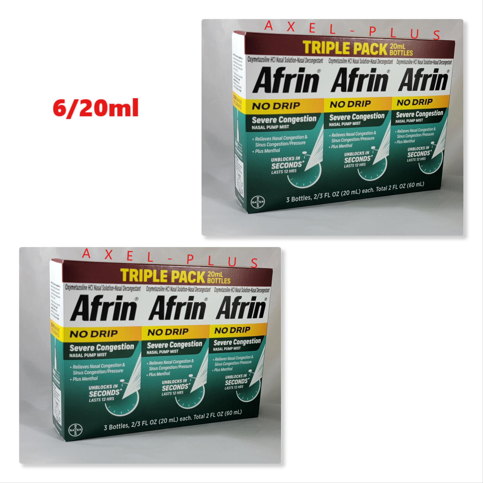 Afrin No Drip Severe Congestion – 6/20ml