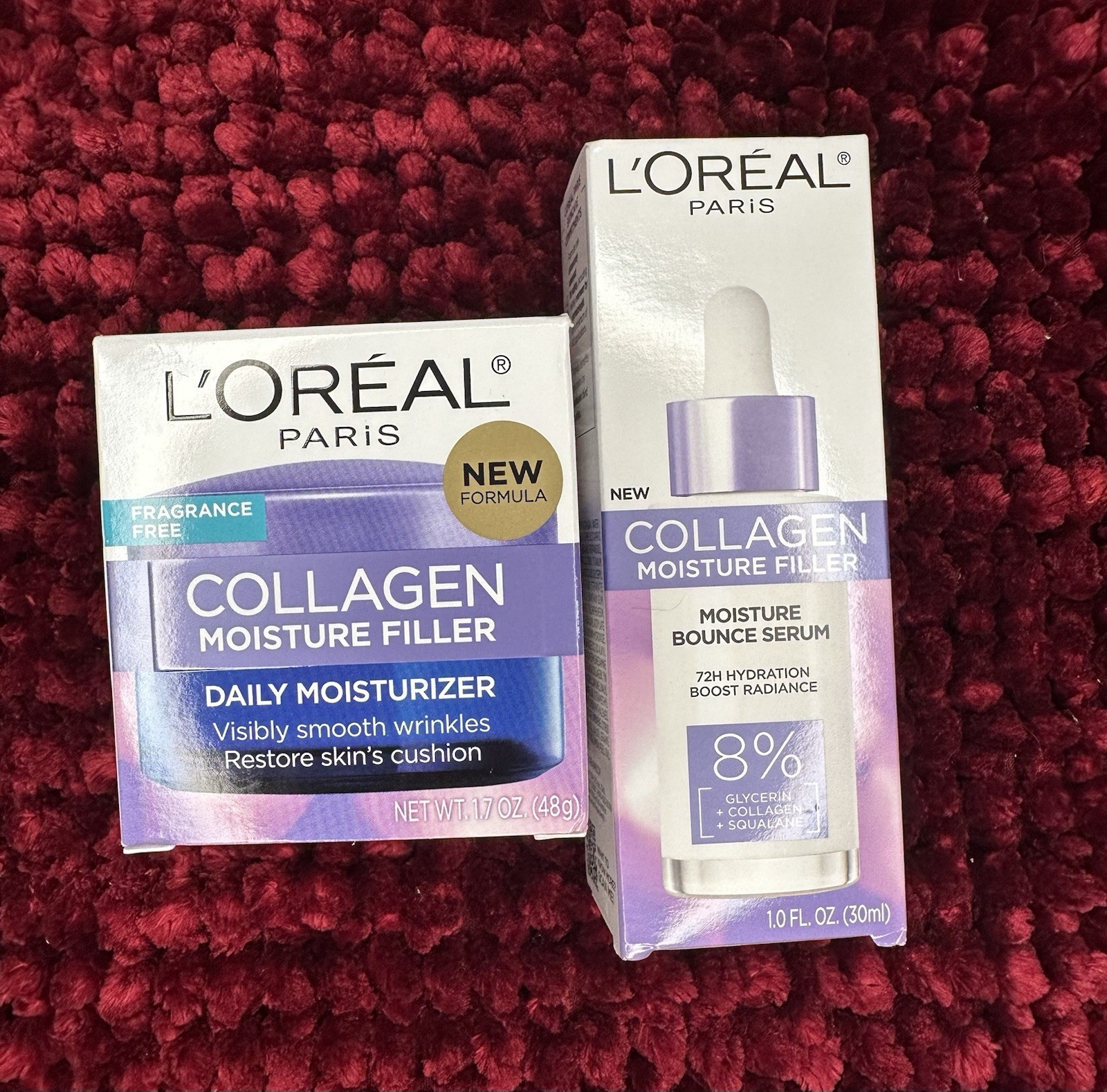 Loreal Collagen Face Cream And Serum