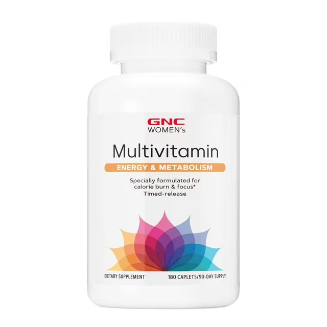 GNC Women’s Ultra Mega Multivitamin 180 Caplets 90 Day Supply Energy Immune